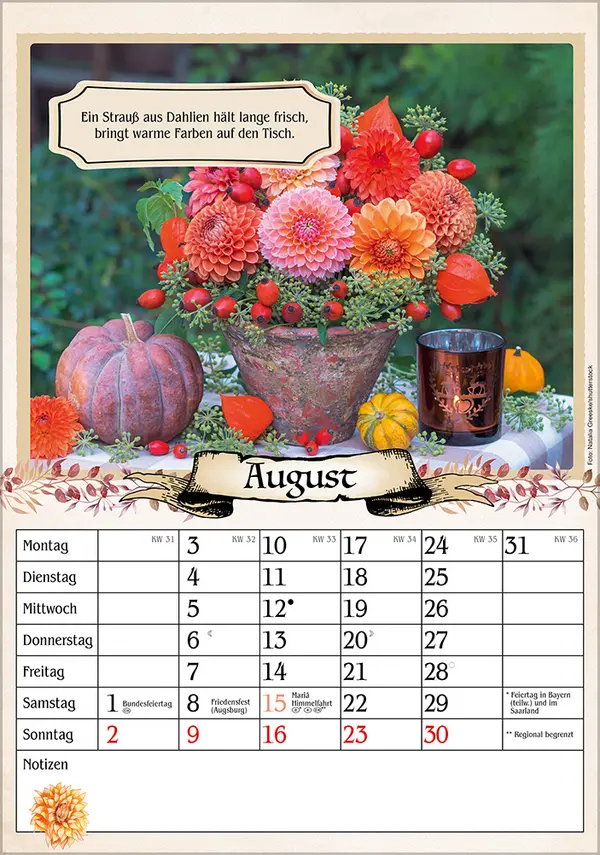 Bild: 9783731886488 | Kalender für Rentner 2026 | Verlag Korsch | Kalender | Spiralbindung