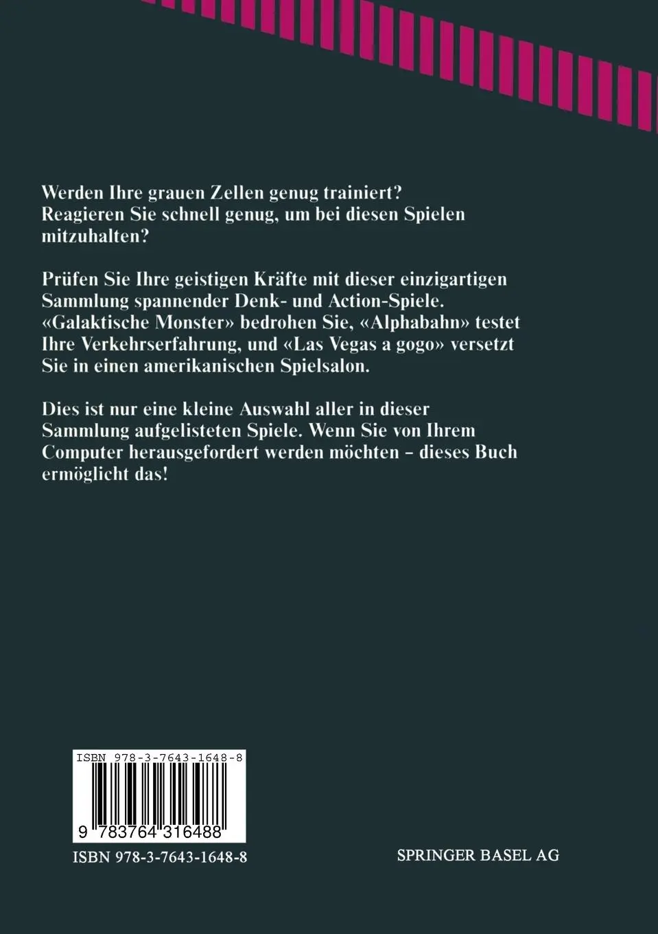 Rückseite: 9783764316488 | Packende Spiele für Ihren Commodore 64 | Edwards (u. a.) | Taschenbuch
