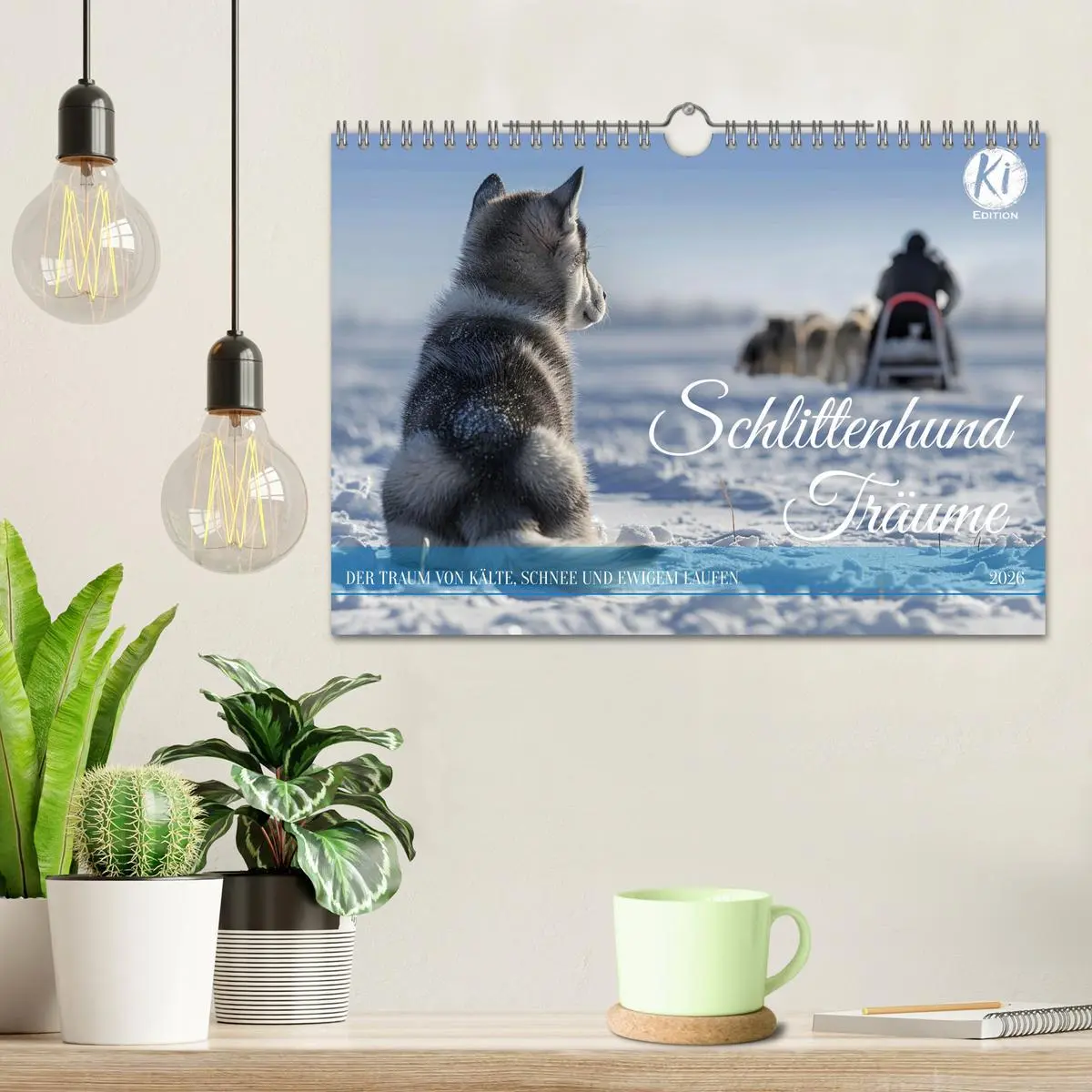 Bild: 9783457336588 | Schlittenhund Träume (Wandkalender 2026 DIN A4 quer), CALVENDO...