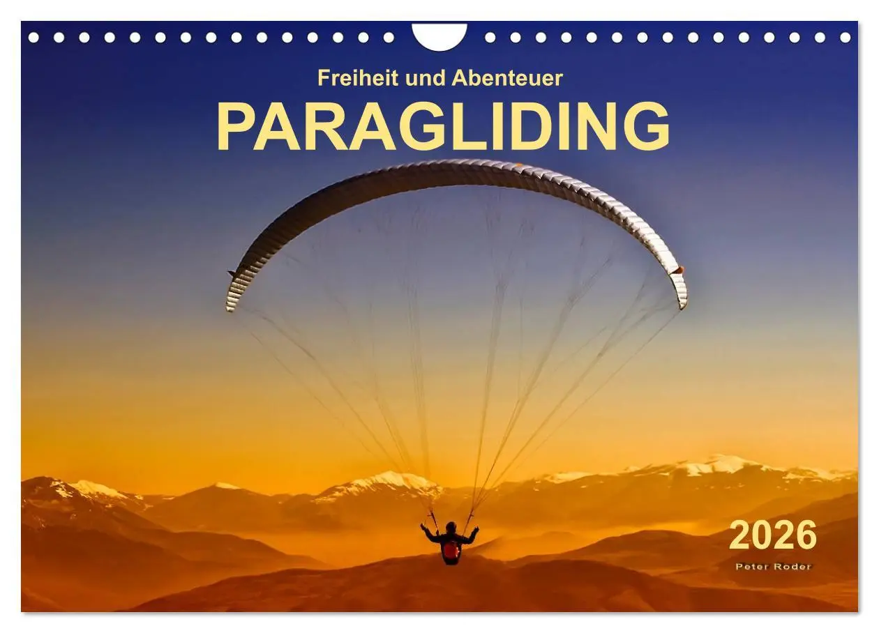 Cover: 9783457956588 | Freiheit und Abenteuer - Paragliding (Wandkalender 2026 DIN A4...