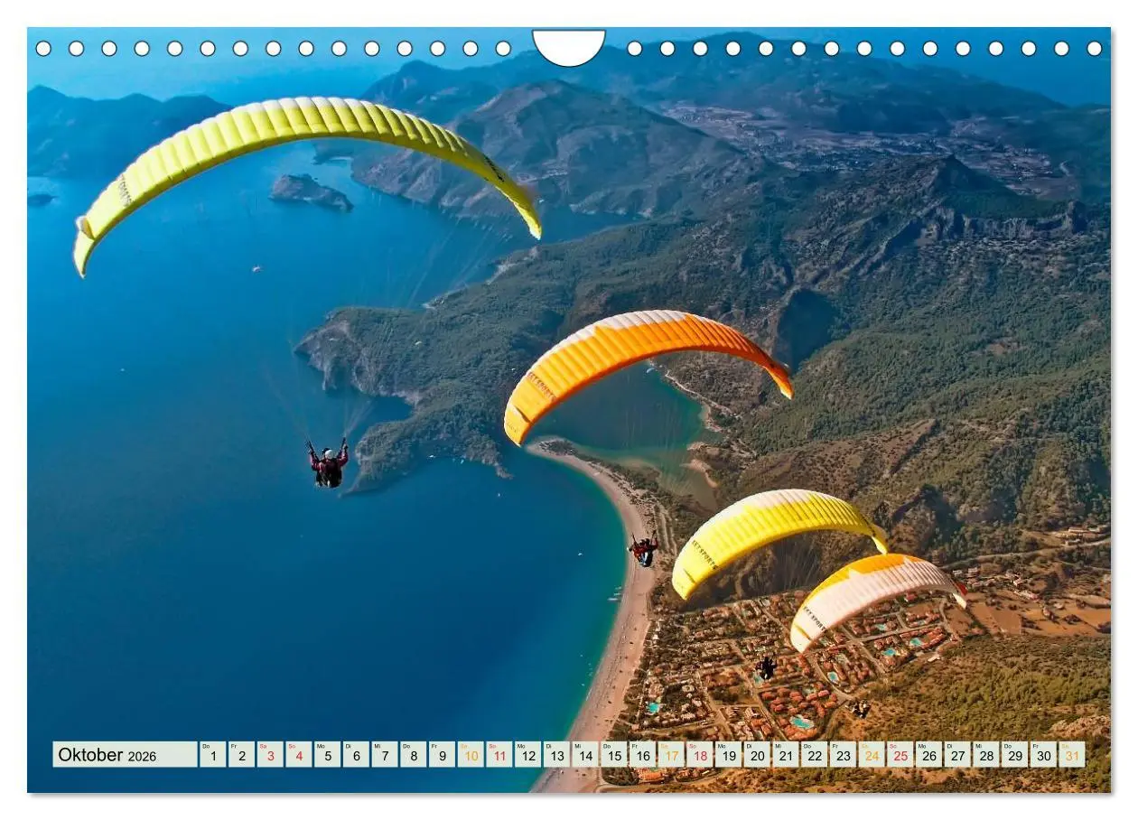 Bild: 9783457956588 | Freiheit und Abenteuer - Paragliding (Wandkalender 2026 DIN A4...