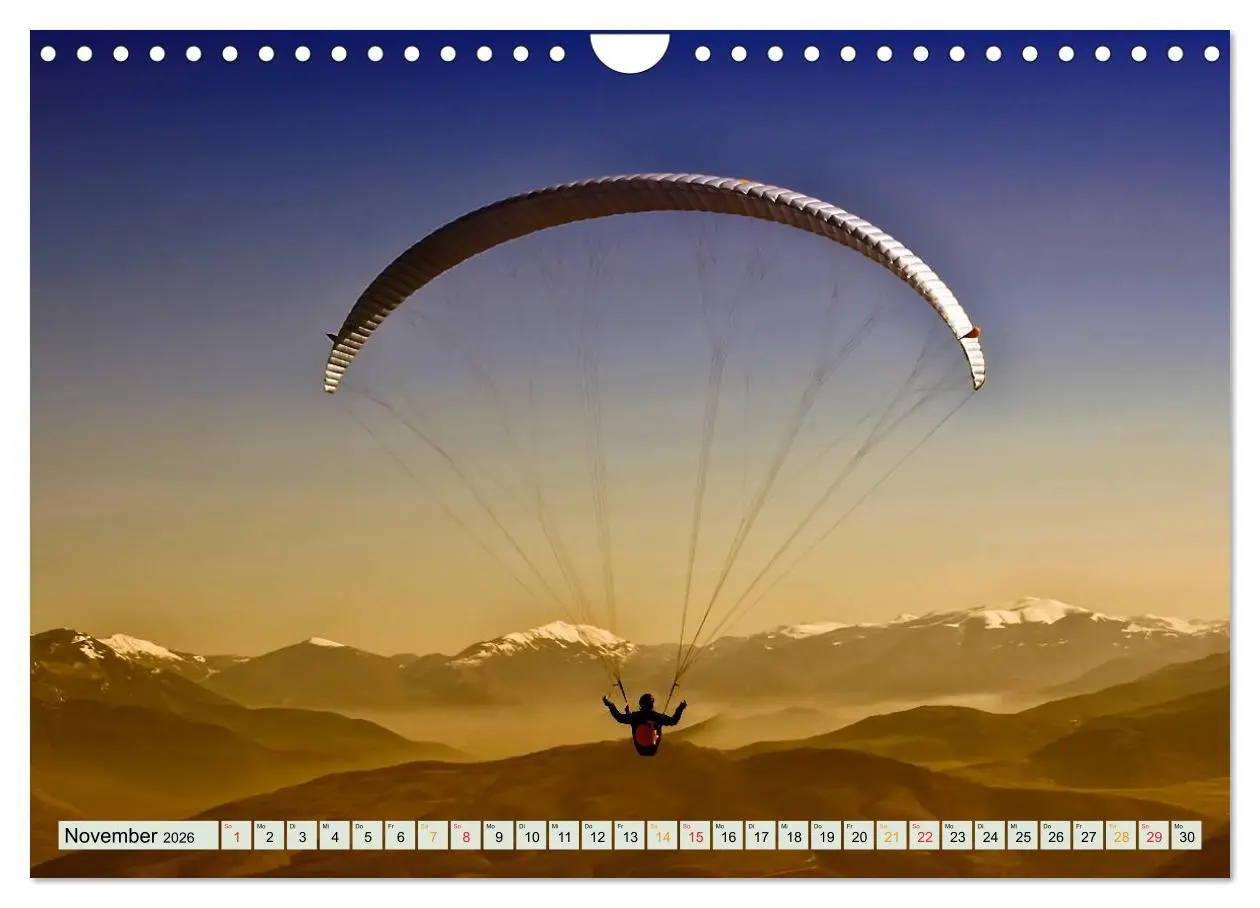 Bild: 9783457956588 | Freiheit und Abenteuer - Paragliding (Wandkalender 2026 DIN A4...