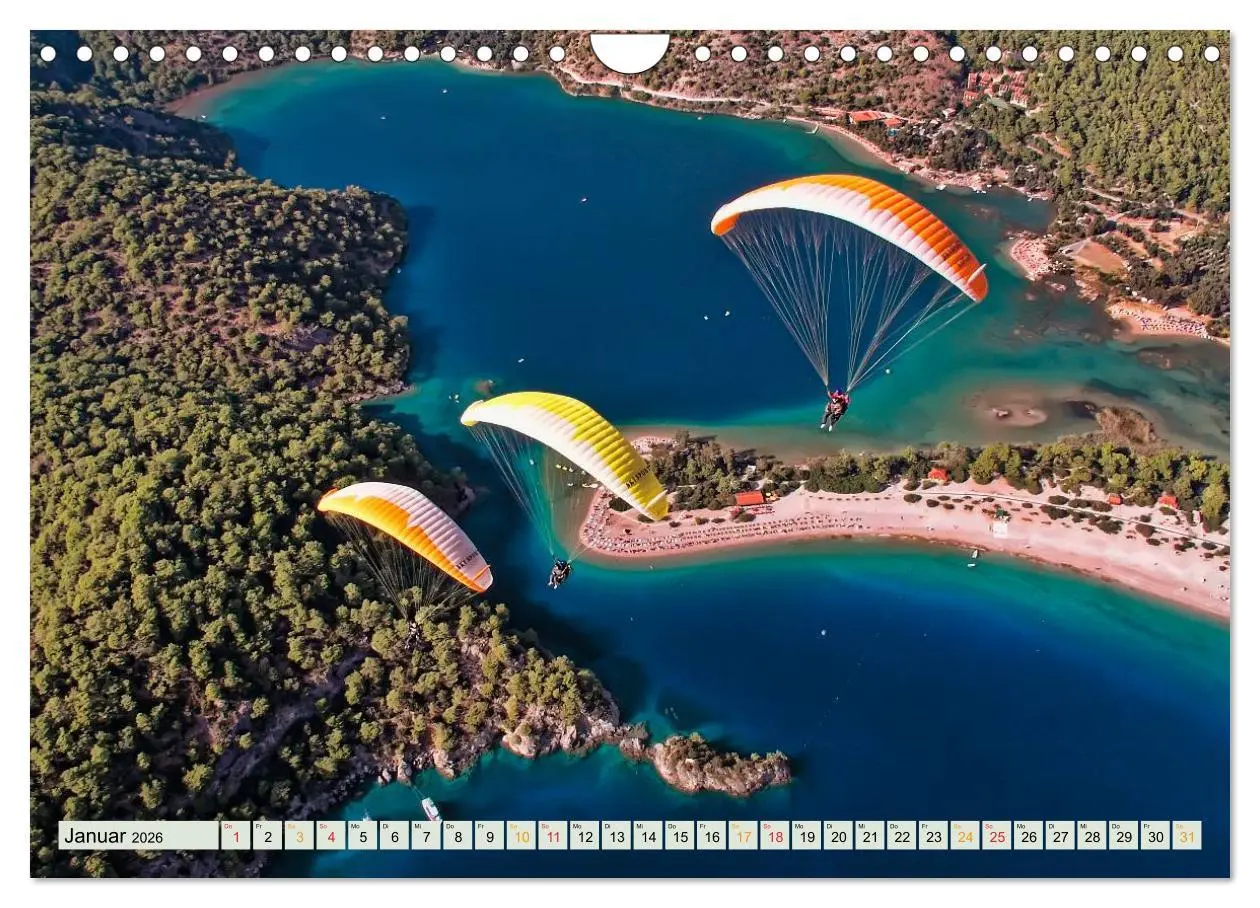 Bild: 9783457956588 | Freiheit und Abenteuer - Paragliding (Wandkalender 2026 DIN A4...