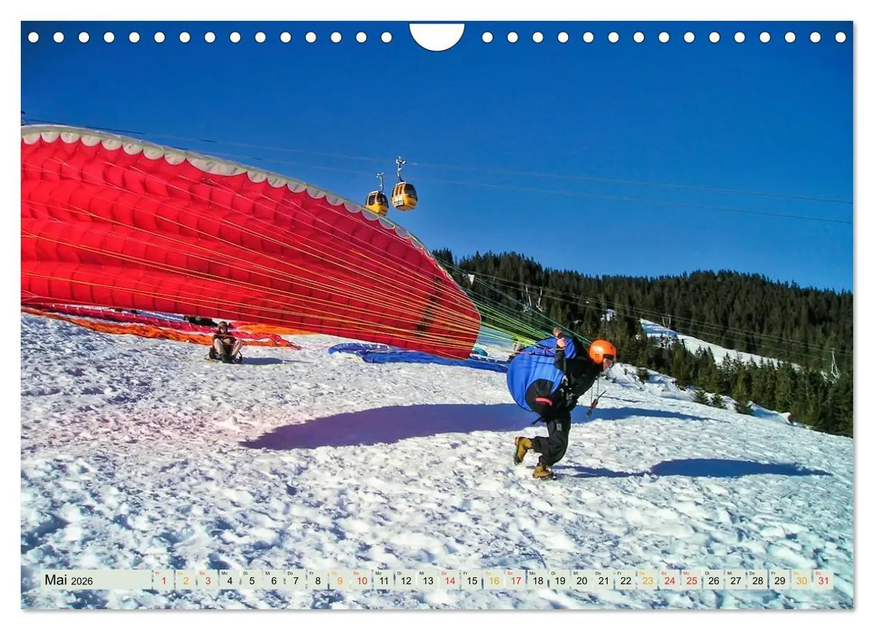 Bild: 9783457956588 | Freiheit und Abenteuer - Paragliding (Wandkalender 2026 DIN A4...