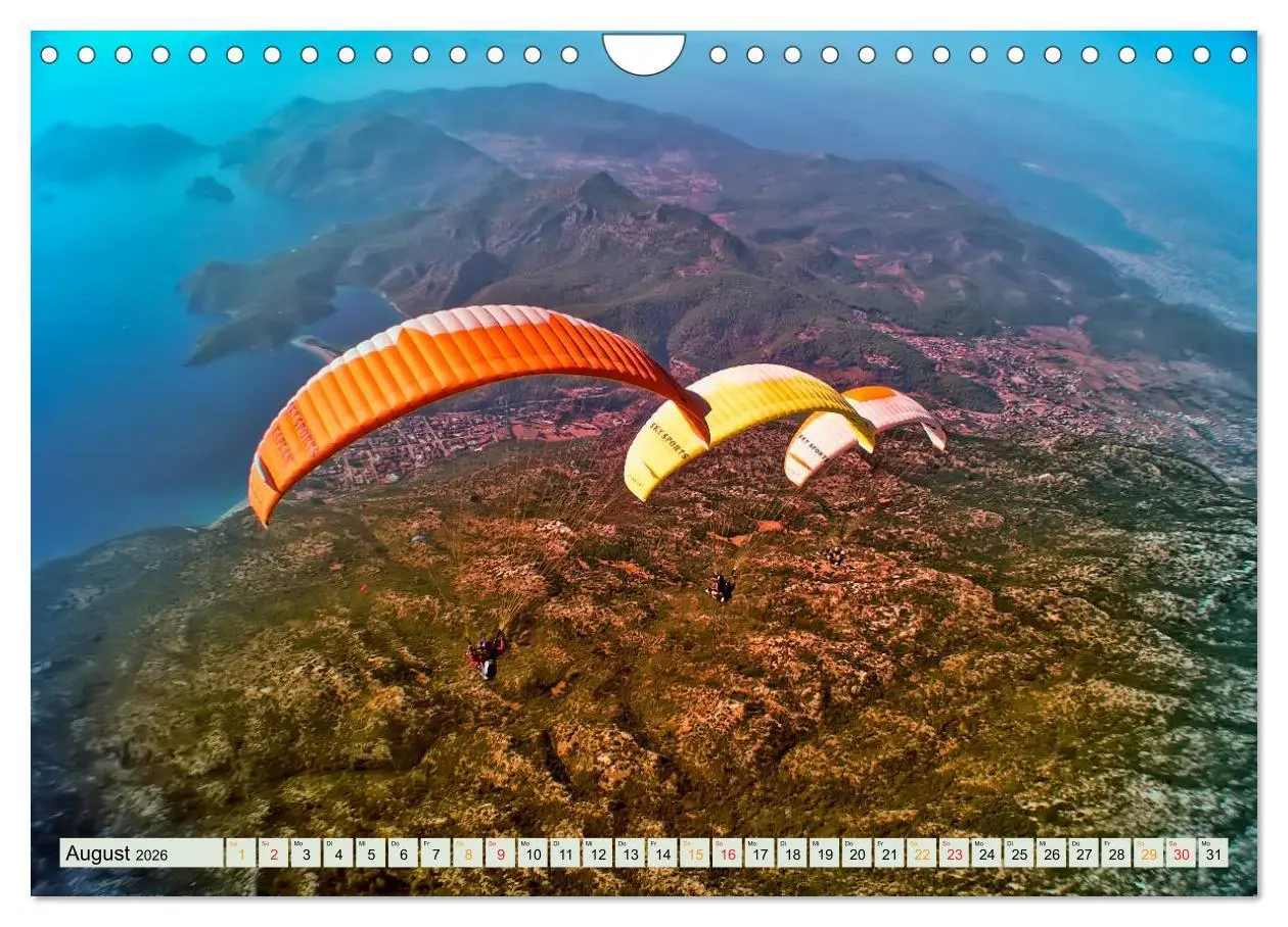 Bild: 9783457956588 | Freiheit und Abenteuer - Paragliding (Wandkalender 2026 DIN A4...