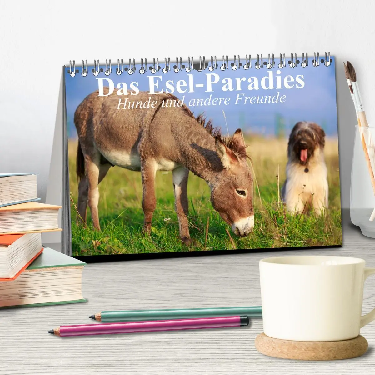 Bild: 9783516116588 | Das Esel-Paradies - Hunde und andere Feunde (Tischkalender 2026 DIN...