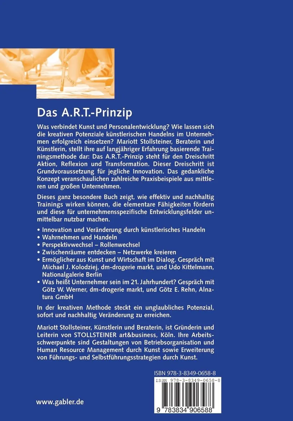 Rückseite: 9783834906588 | Das A.R.T.-Prinzip | Vom Nutzen der Kunst im Unternehmen | Buch | vii