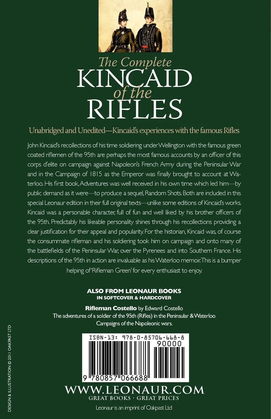 Rückseite: 9780857066688 | The Complete Kincaid of the Rifles-With the 95th (Rifles) During...