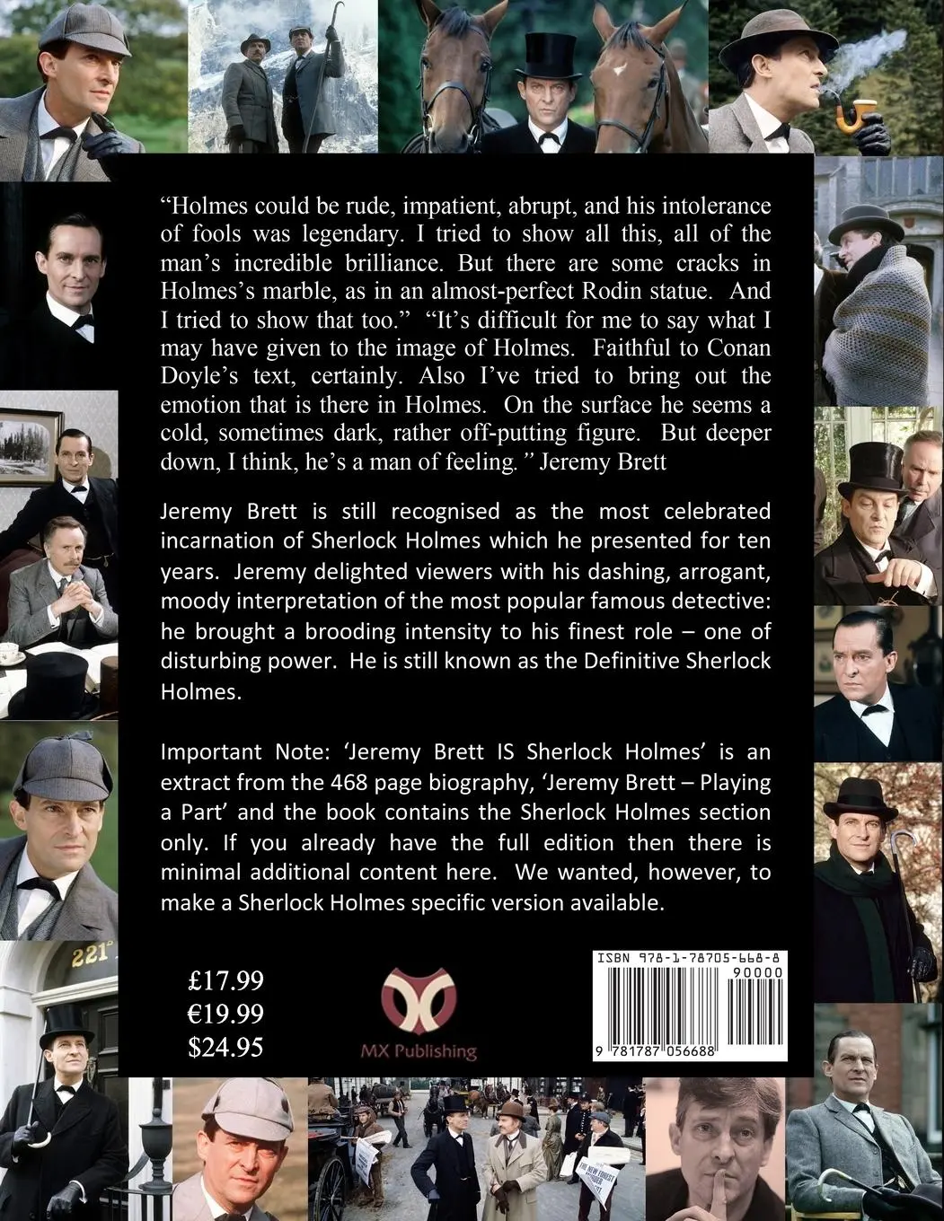Rückseite: 9781787056688 | Jeremy Brett is Sherlock Holmes | Maureen Whittaker | Taschenbuch