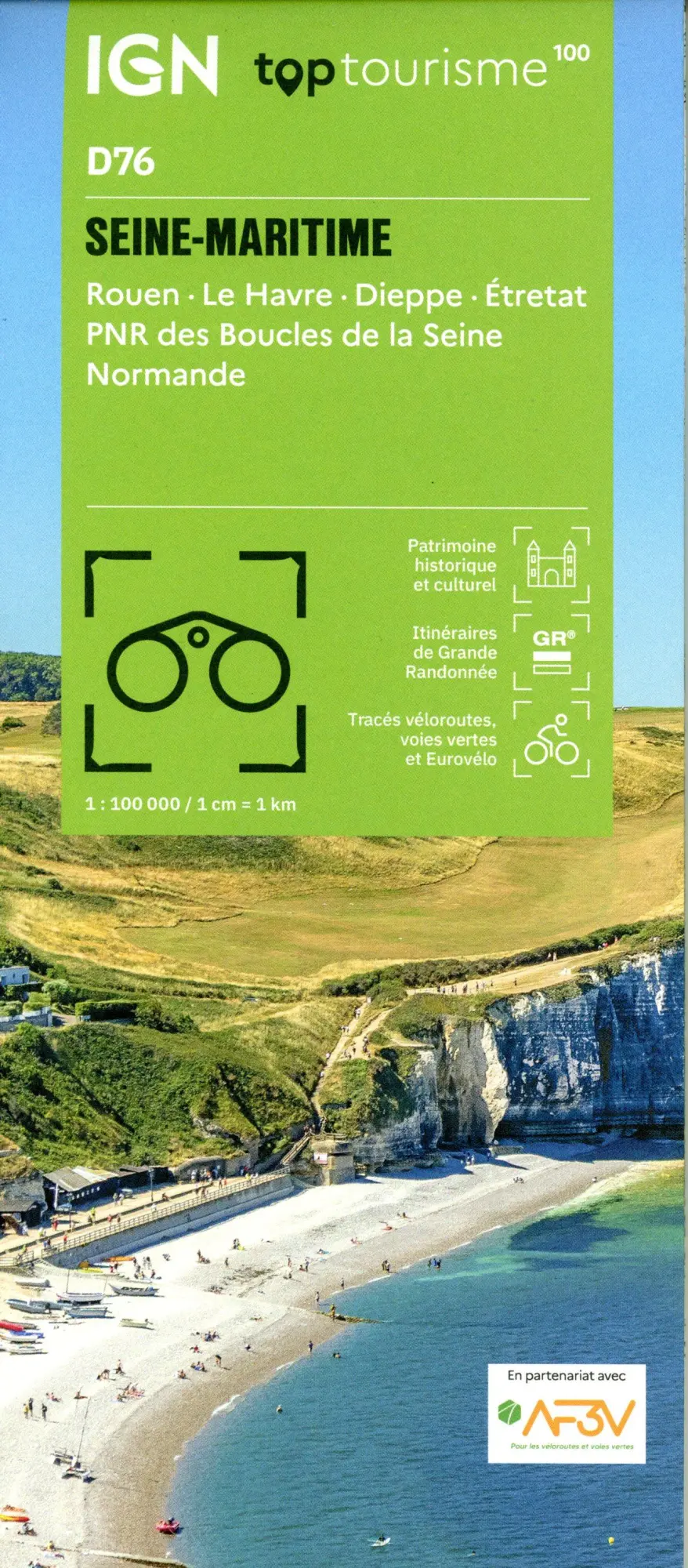 Cover: 9782758556688 | Seine-Maritime Rouen | (Land-)Karte | IGN Top 100 départemental | 2026