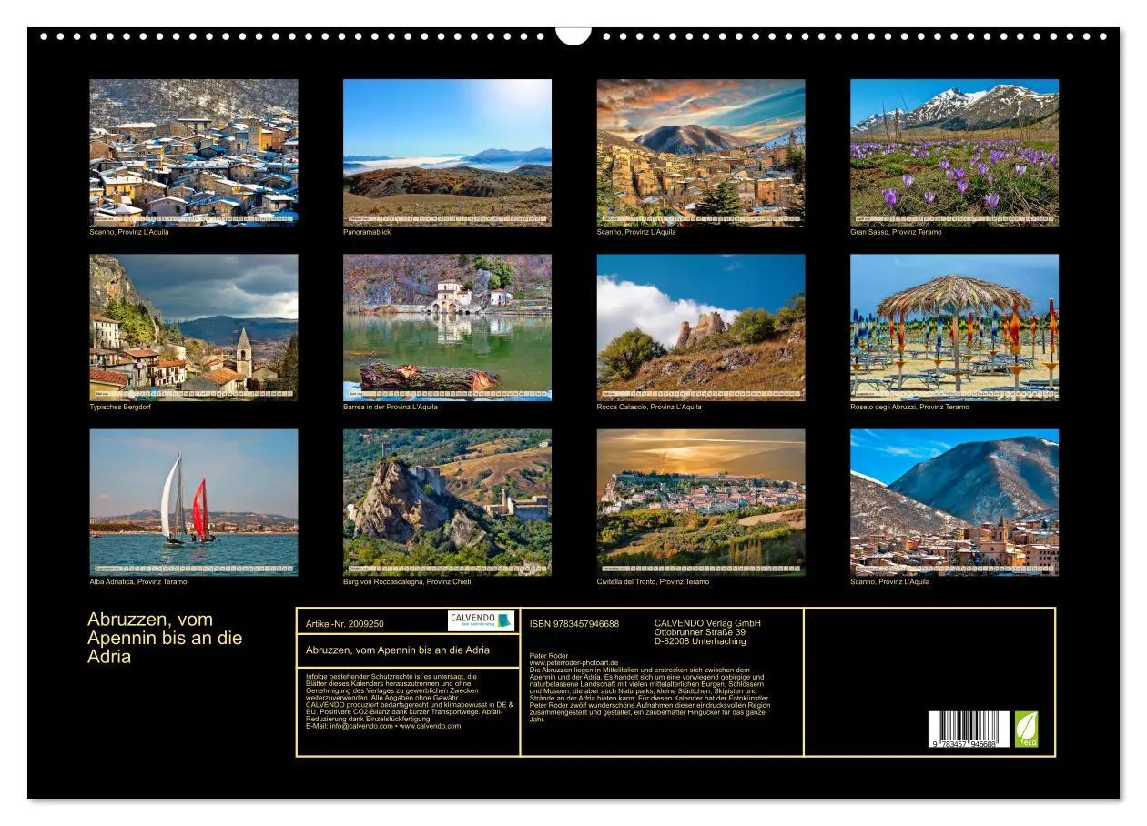 Bild: 9783457946688 | Abruzzen, vom Apennin bis an die Adria (Wandkalender 2026 DIN A2...