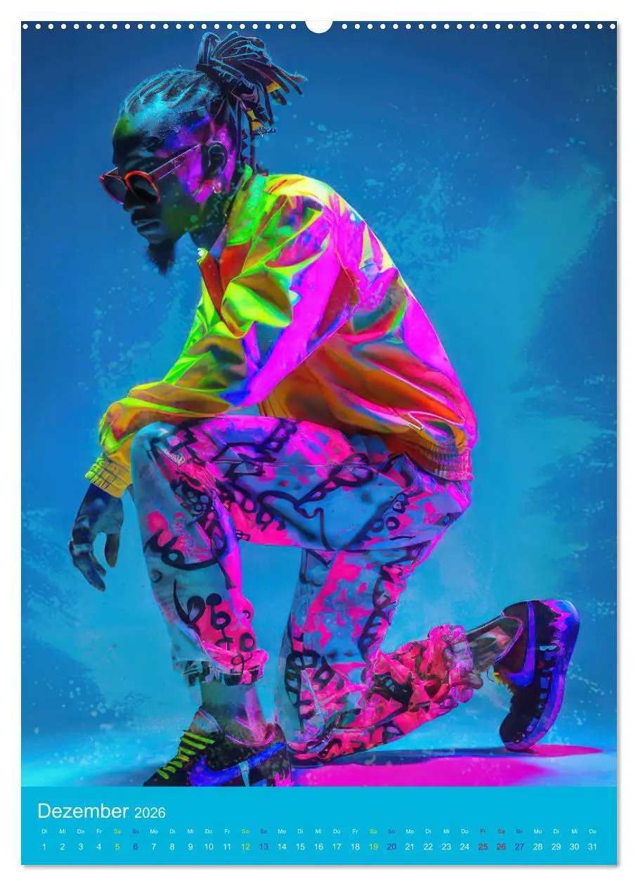 Bild: 9783516276688 | Hip-hop Begeisterung (hochwertiger Premium Wandkalender 2026 DIN A2...