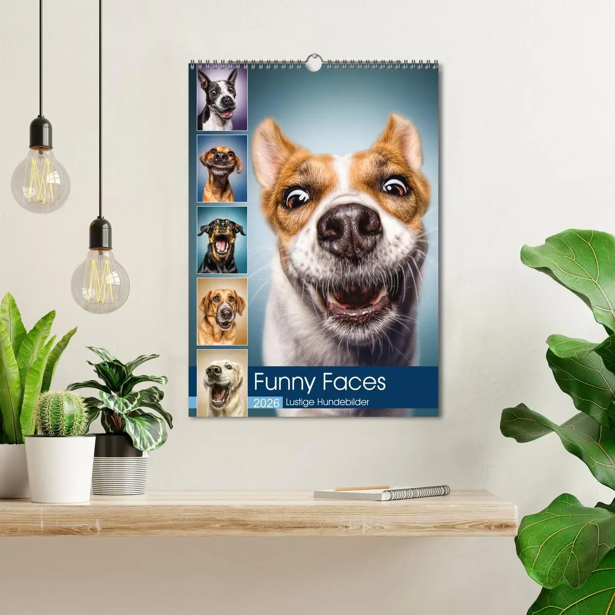 Bild: 9783516416688 | Funny Faces - Lustige Hundebilder (Wandkalender 2026 DIN A3 hoch),...