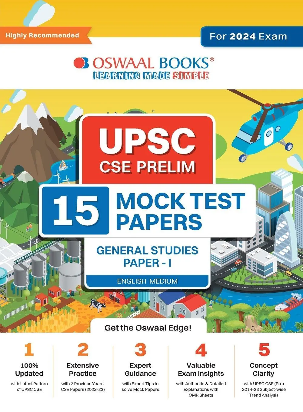Cover: 9789357286688 | Oswaal UPSC CSE Prelims 15 Mock Test Papers General Studies Paper-1...