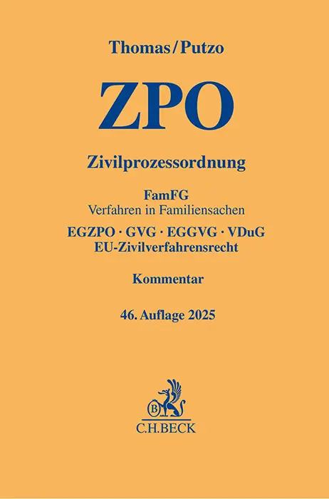 Cover: 9783406826788 | Zivilprozessordnung | Heinz Thomas (u. a.) | Buch | L | Deutsch | 2025