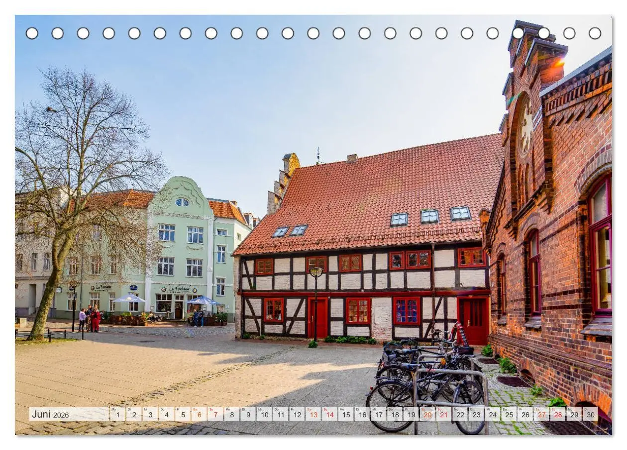 Bild: 9783457796788 | Rostock Impressionen (Tischkalender 2026 DIN A5 quer), CALVENDO...
