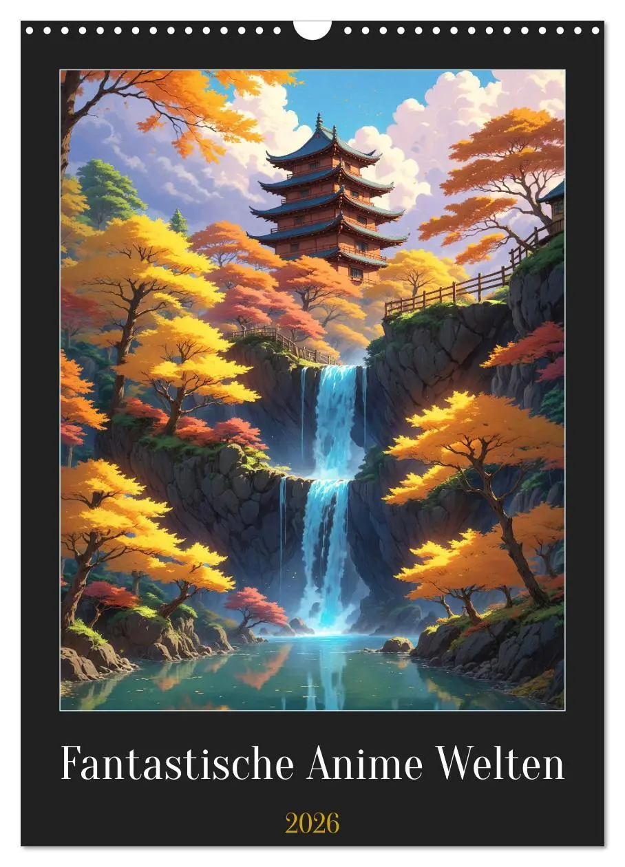 Cover: 9783516266788 | Fantastische Anime Welten (Wandkalender 2026 DIN A3 hoch), CALVENDO...