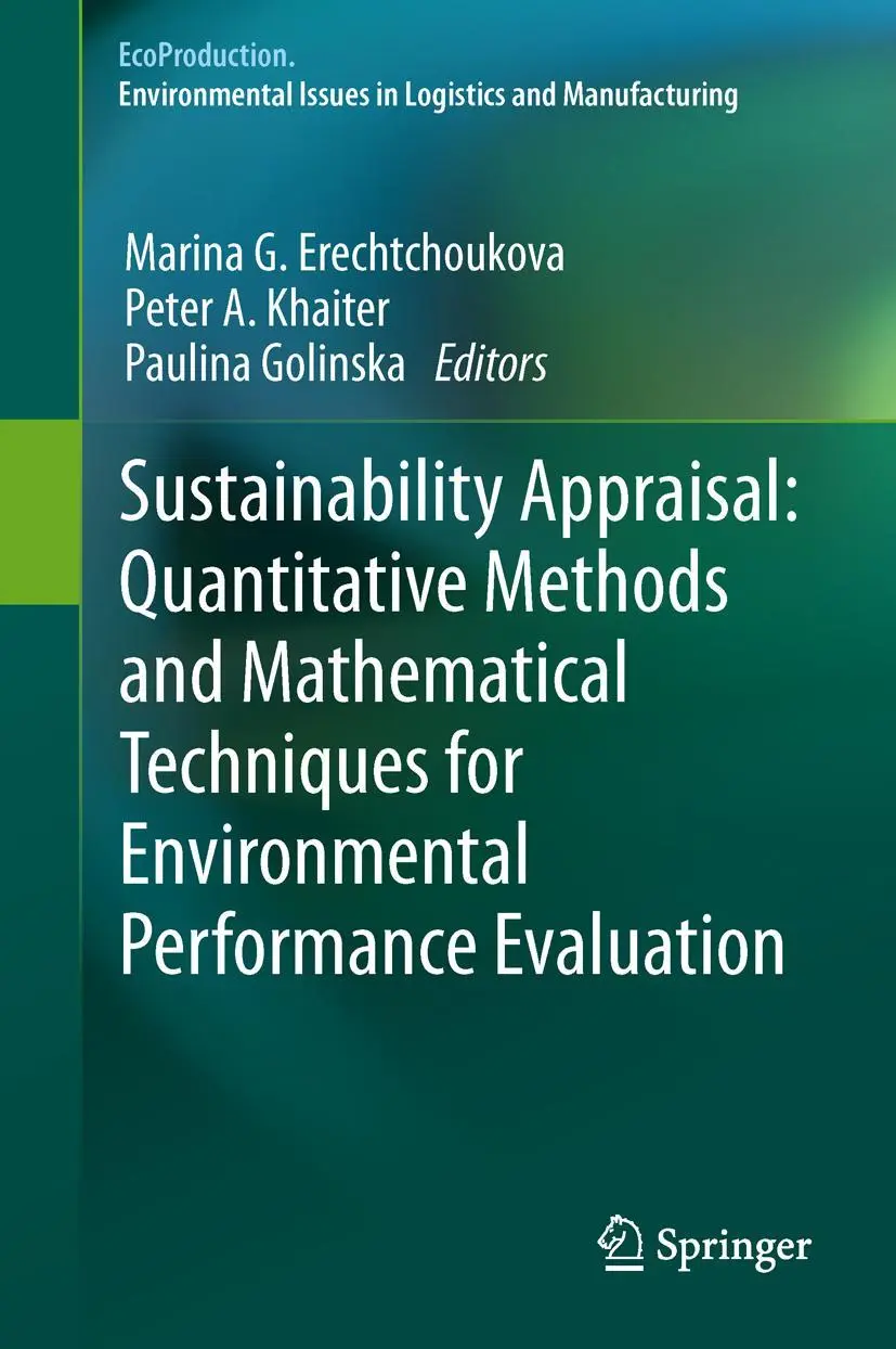 Cover: 9783642446788 | Sustainability Appraisal: Quantitative Methods and Mathematical...