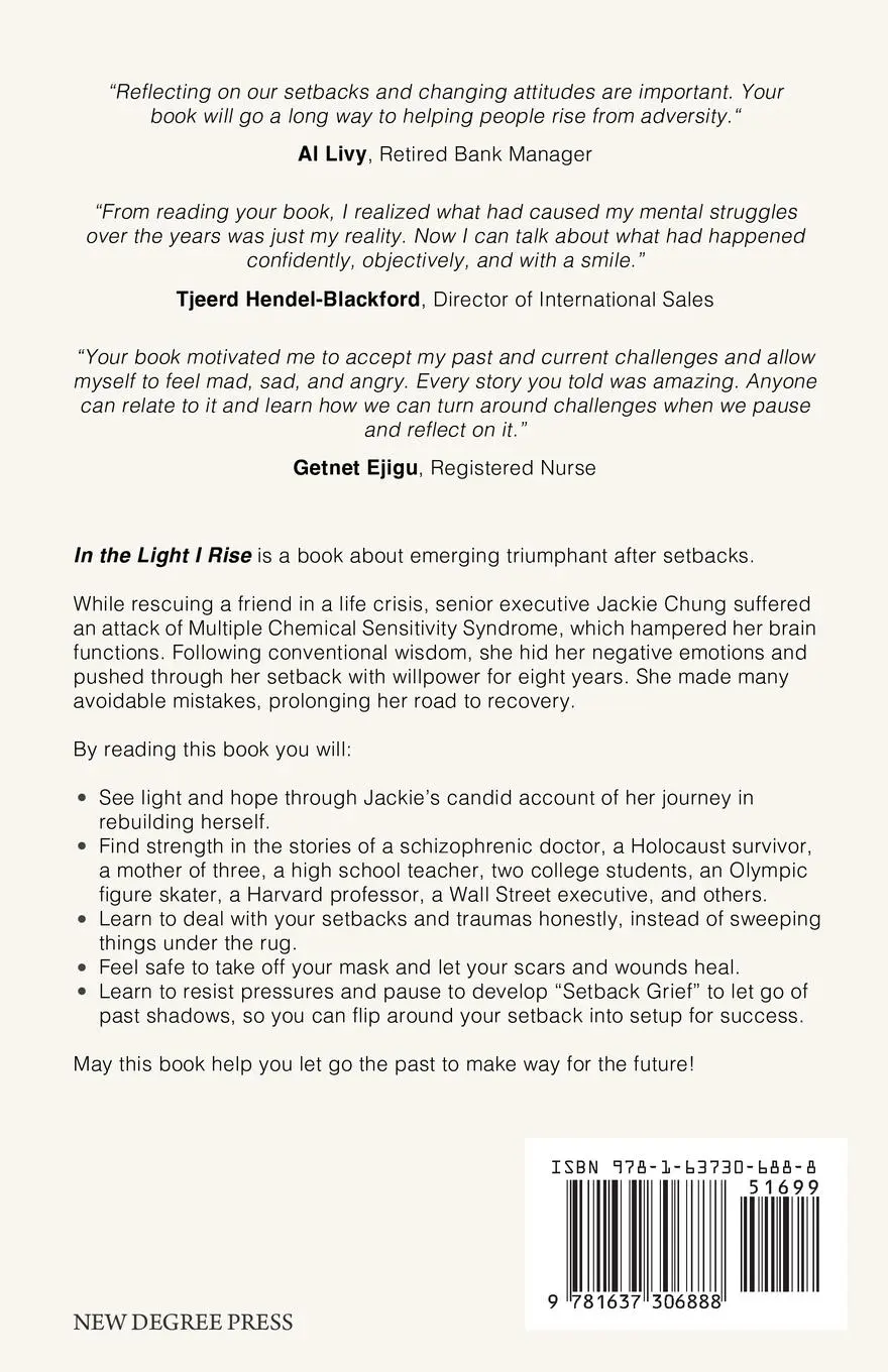 Rückseite: 9781637306888 | In the Light I Rise | Jackie W Chung | Taschenbuch | Englisch | 2022