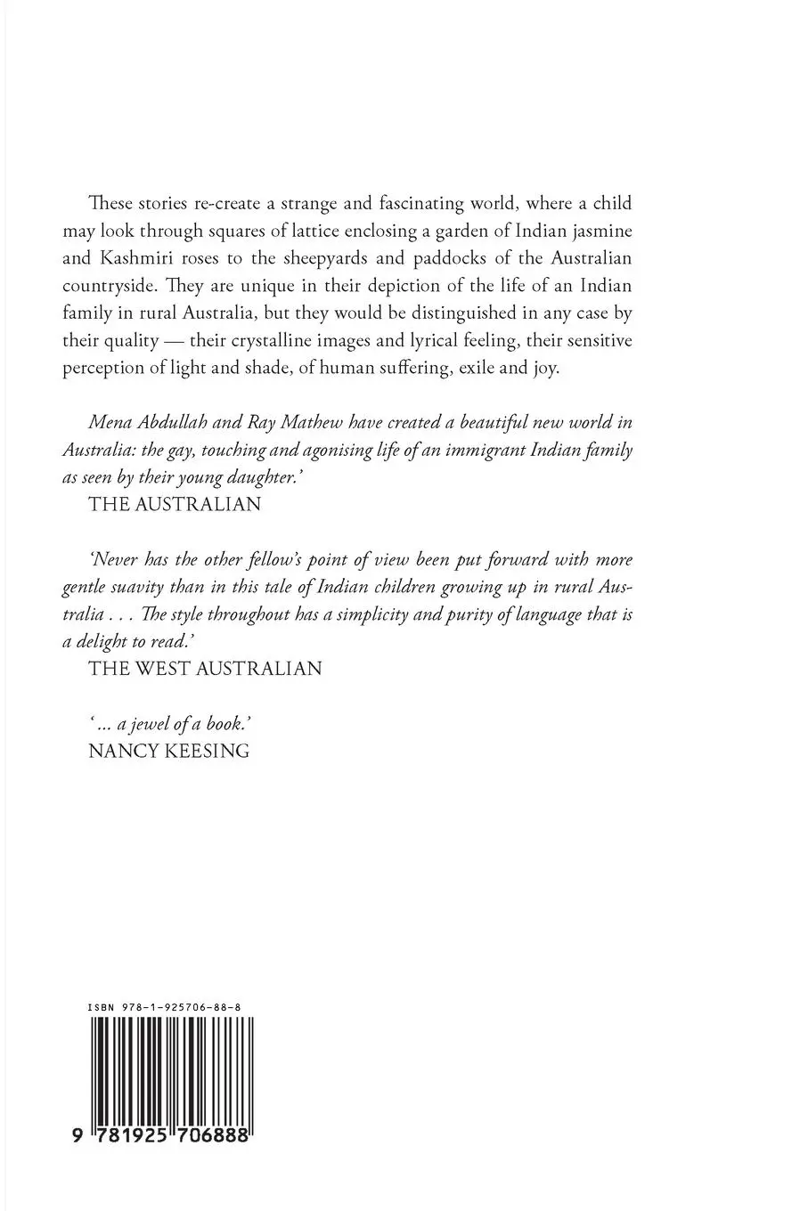 Rückseite: 9781925706888 | The Time of the Peacock | Mena Abdullah (u. a.) | Taschenbuch | 2019