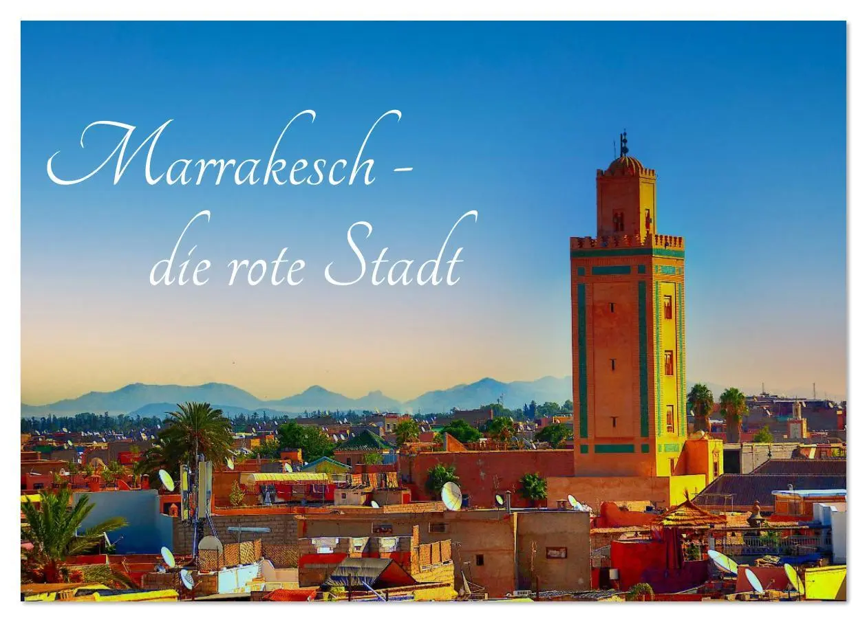 Cover: 9783516636888 | Marrakesch die rote Stadt (Tischkalender 2026 DIN A5 quer),...