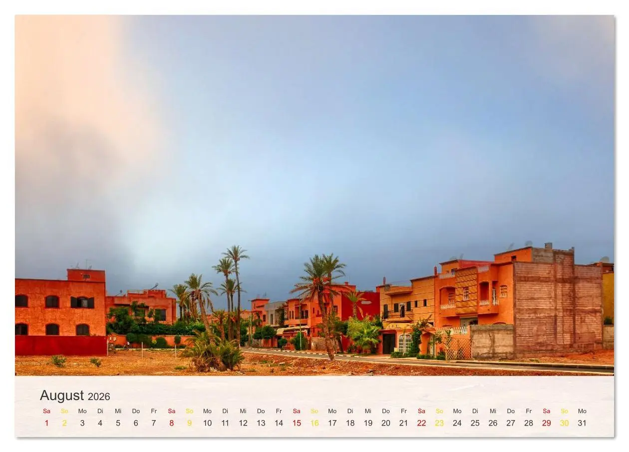 Bild: 9783516636888 | Marrakesch die rote Stadt (Tischkalender 2026 DIN A5 quer),...