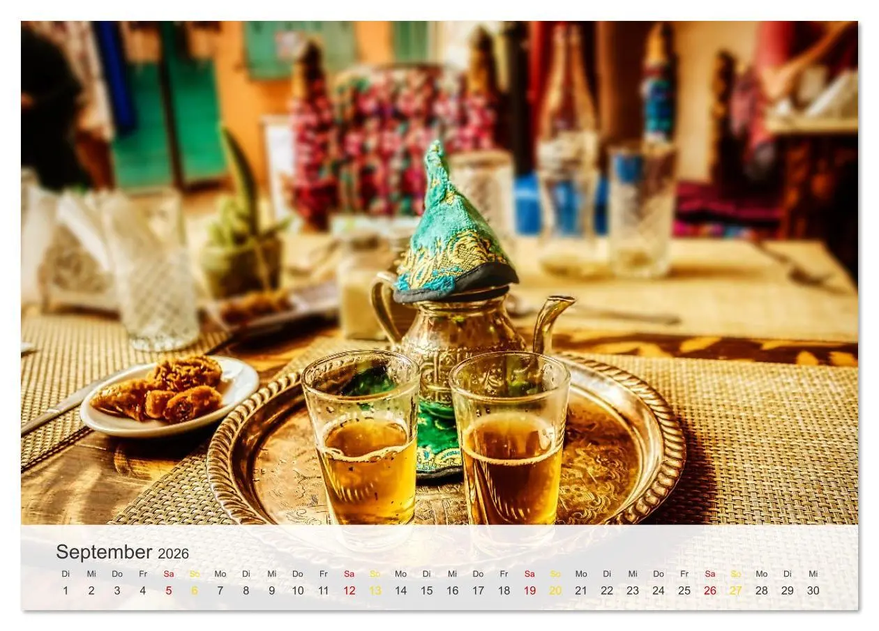Bild: 9783516636888 | Marrakesch die rote Stadt (Tischkalender 2026 DIN A5 quer),...