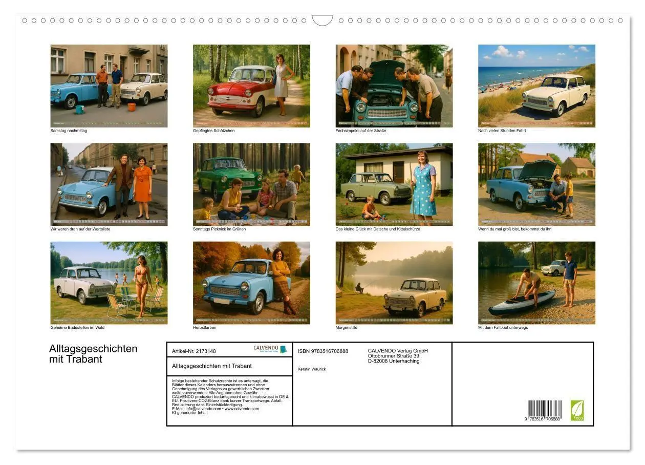 Bild: 9783516706888 | Alltagsgeschichten mit Trabant (Wandkalender 2026 DIN A2 quer),...