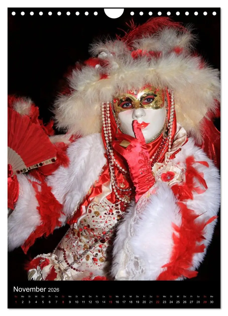 Bild: 9783516486988 | Karneval in Venedig - Phantasievolle Masken (Wandkalender 2026 DIN...