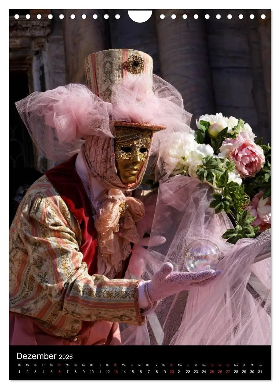 Bild: 9783516486988 | Karneval in Venedig - Phantasievolle Masken (Wandkalender 2026 DIN...