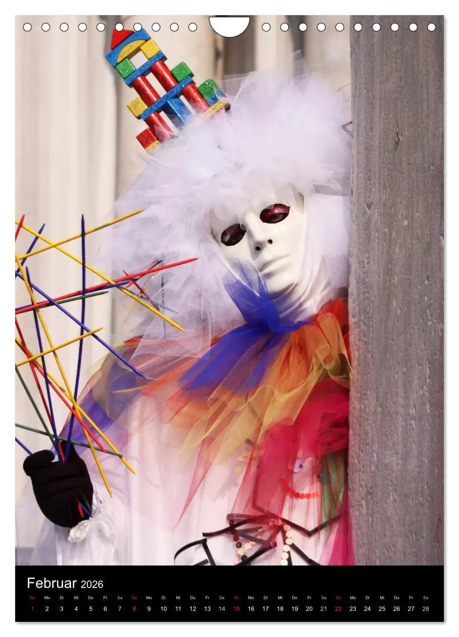 Bild: 9783516486988 | Karneval in Venedig - Phantasievolle Masken (Wandkalender 2026 DIN...