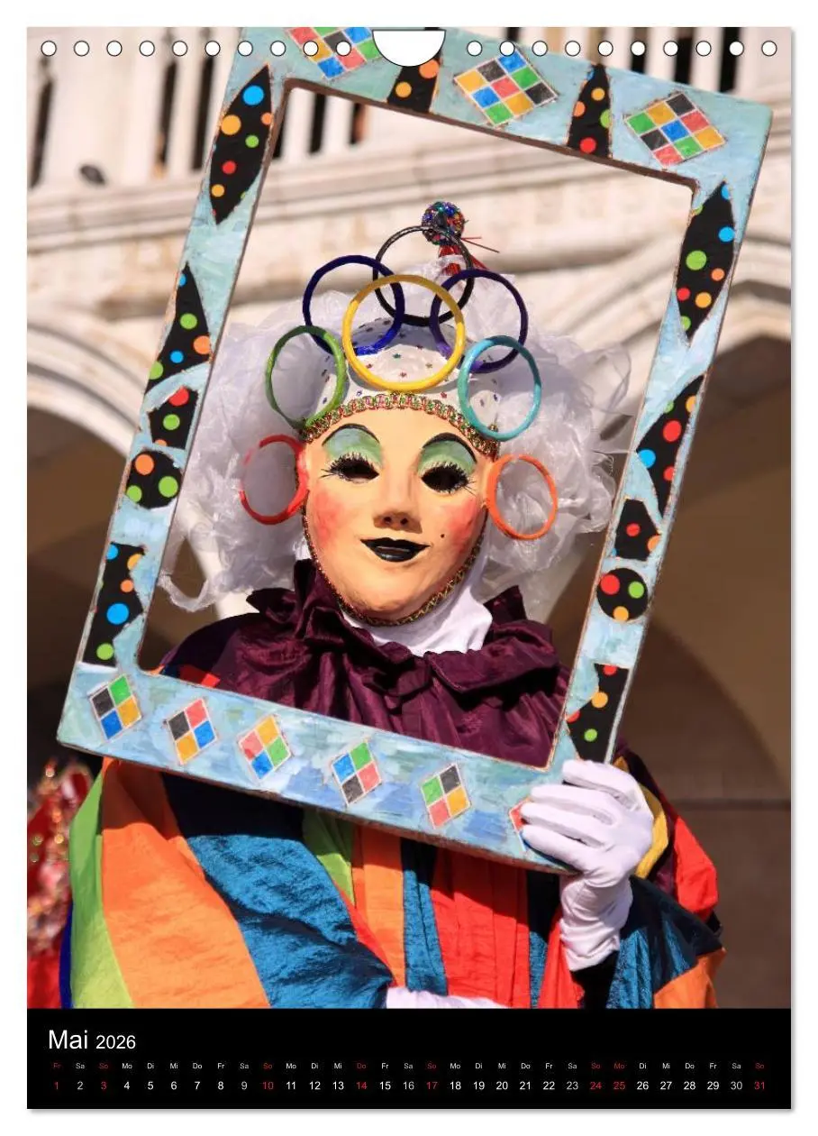 Bild: 9783516486988 | Karneval in Venedig - Phantasievolle Masken (Wandkalender 2026 DIN...