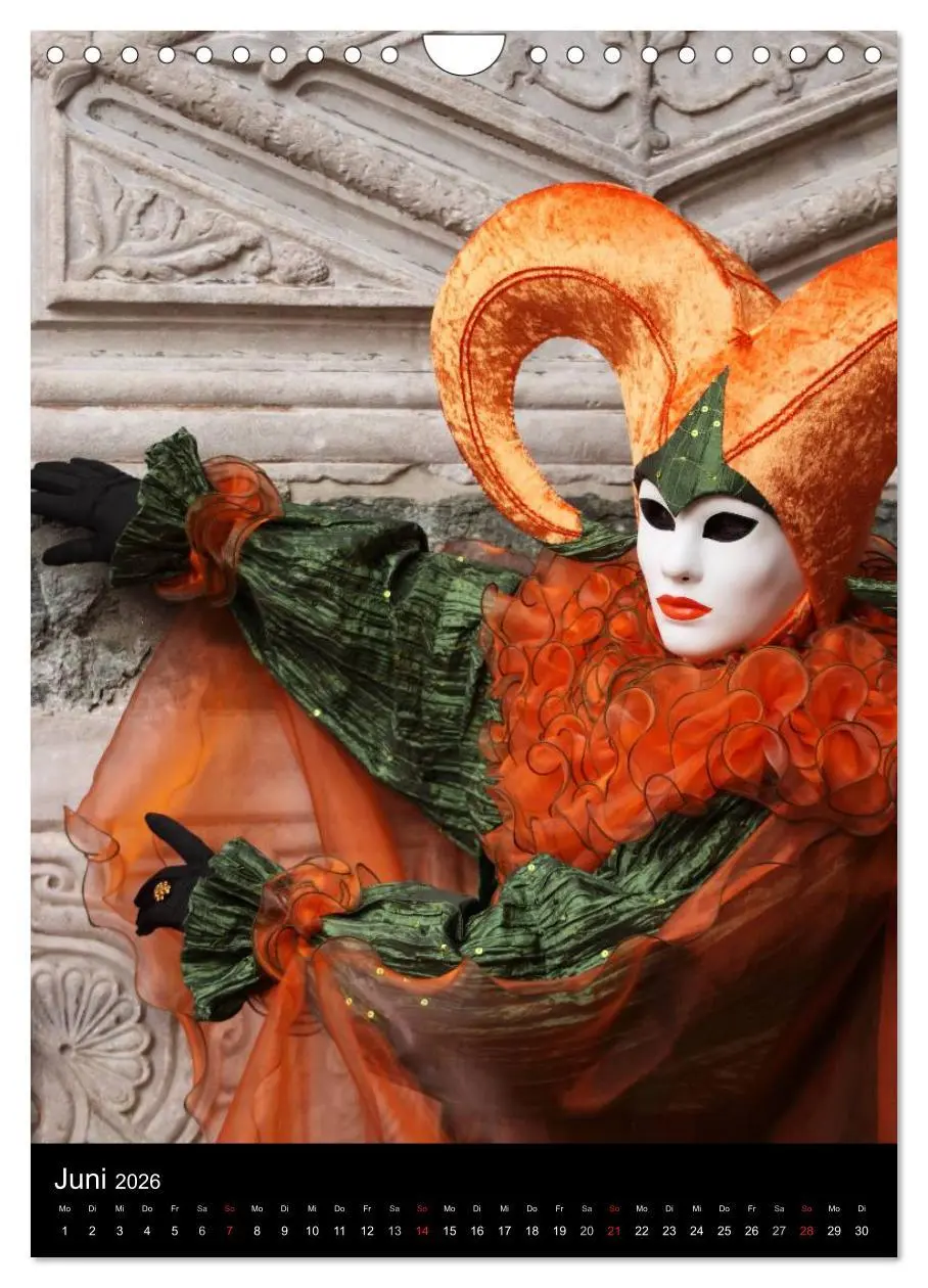 Bild: 9783516486988 | Karneval in Venedig - Phantasievolle Masken (Wandkalender 2026 DIN...