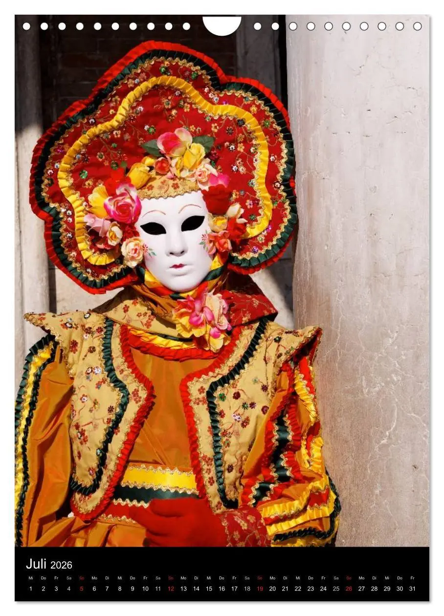 Bild: 9783516486988 | Karneval in Venedig - Phantasievolle Masken (Wandkalender 2026 DIN...