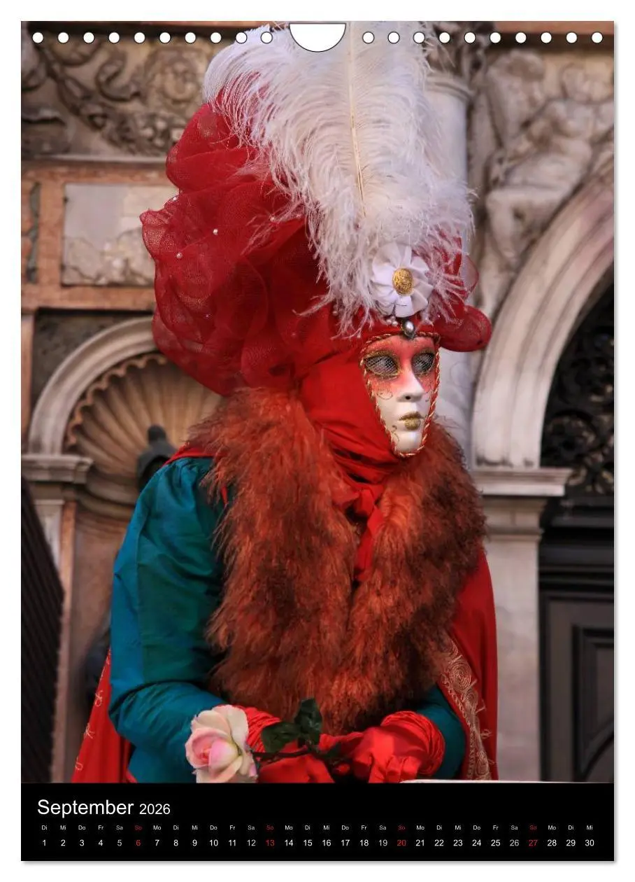 Bild: 9783516486988 | Karneval in Venedig - Phantasievolle Masken (Wandkalender 2026 DIN...