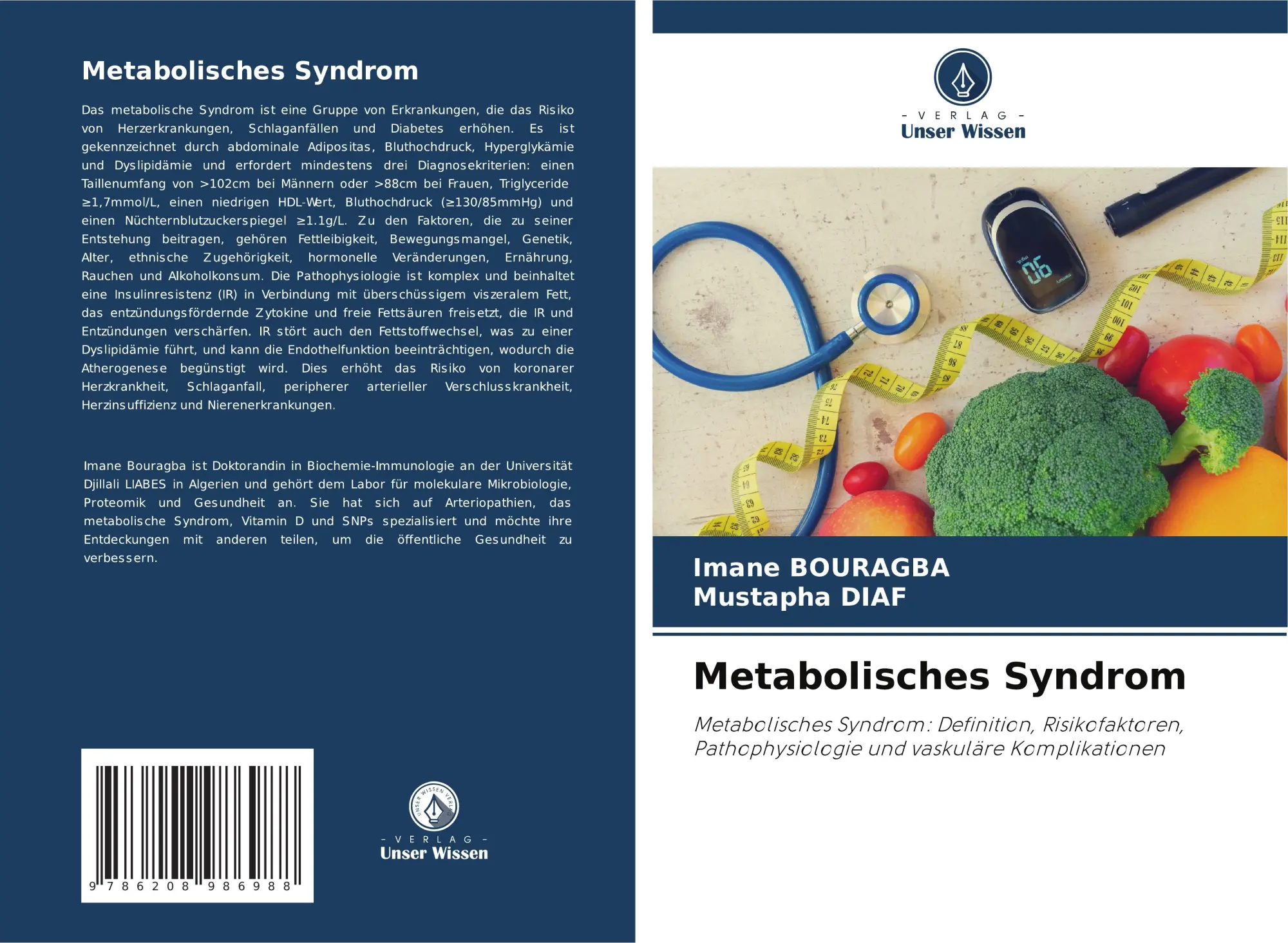 Cover: 9786208986988 | Metabolisches Syndrom | Imane Bouragba (u. a.) | Taschenbuch | 64 S.