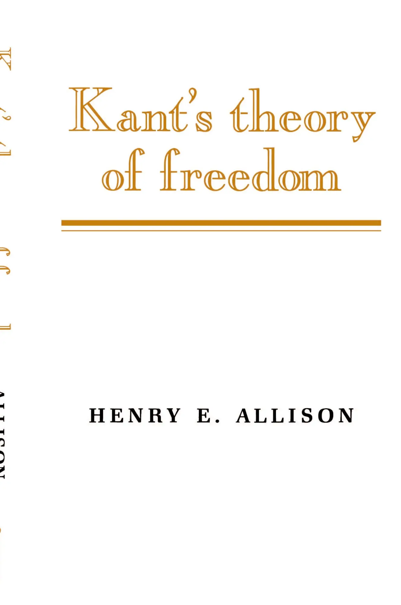 Cover: 9780521387088 | Kant's Theory of Freedom | Henry E. Allison | Taschenbuch | Englisch