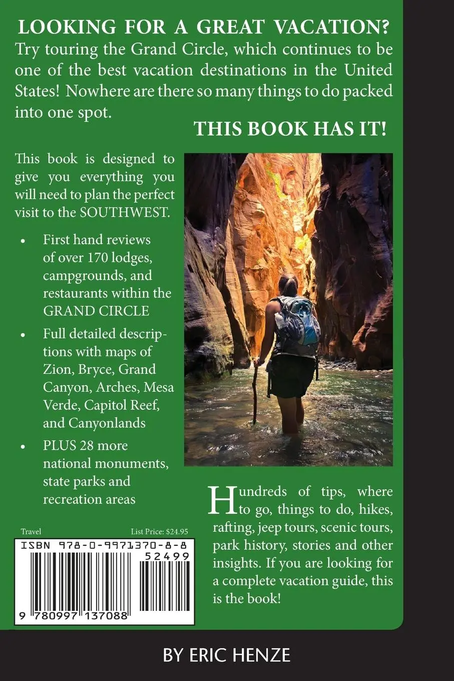 Rückseite: 9780997137088 | A Complete Guide to the Grand Circle National Parks | Eric Henze