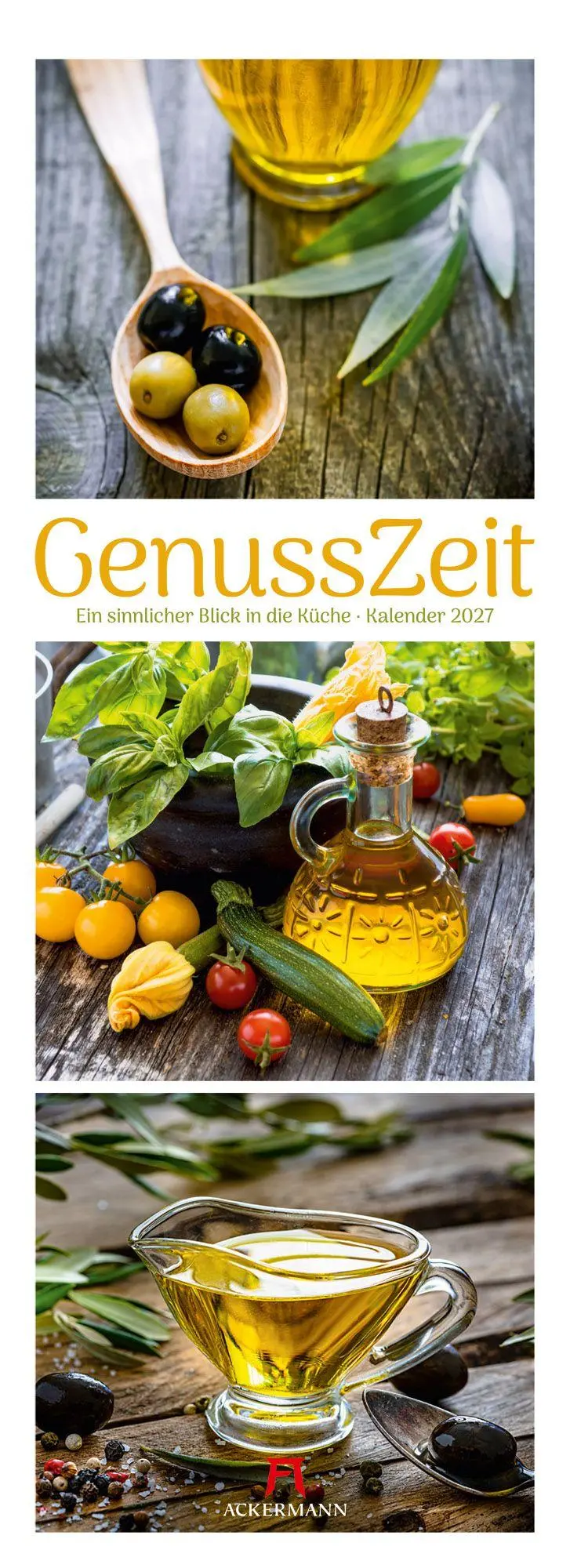 Cover: 9783838437088 | GenussZeit Triplet-Kalender 2027 Ein sinnlicher Blick in die Küche