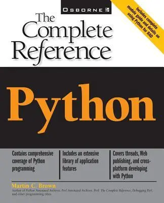Cover: 9780072127188 | Python: The Complete Reference | Martin C. Brown | Taschenbuch | 2001