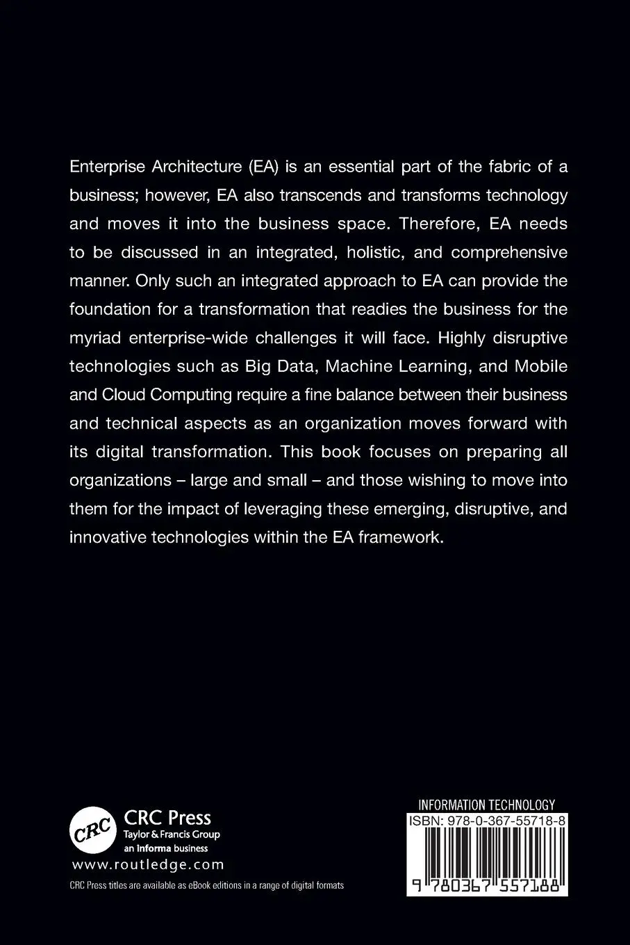 Rückseite: 9780367557188 | Enterprise Architecture for Digital Business | Tushar K. Hazra (u. a.)