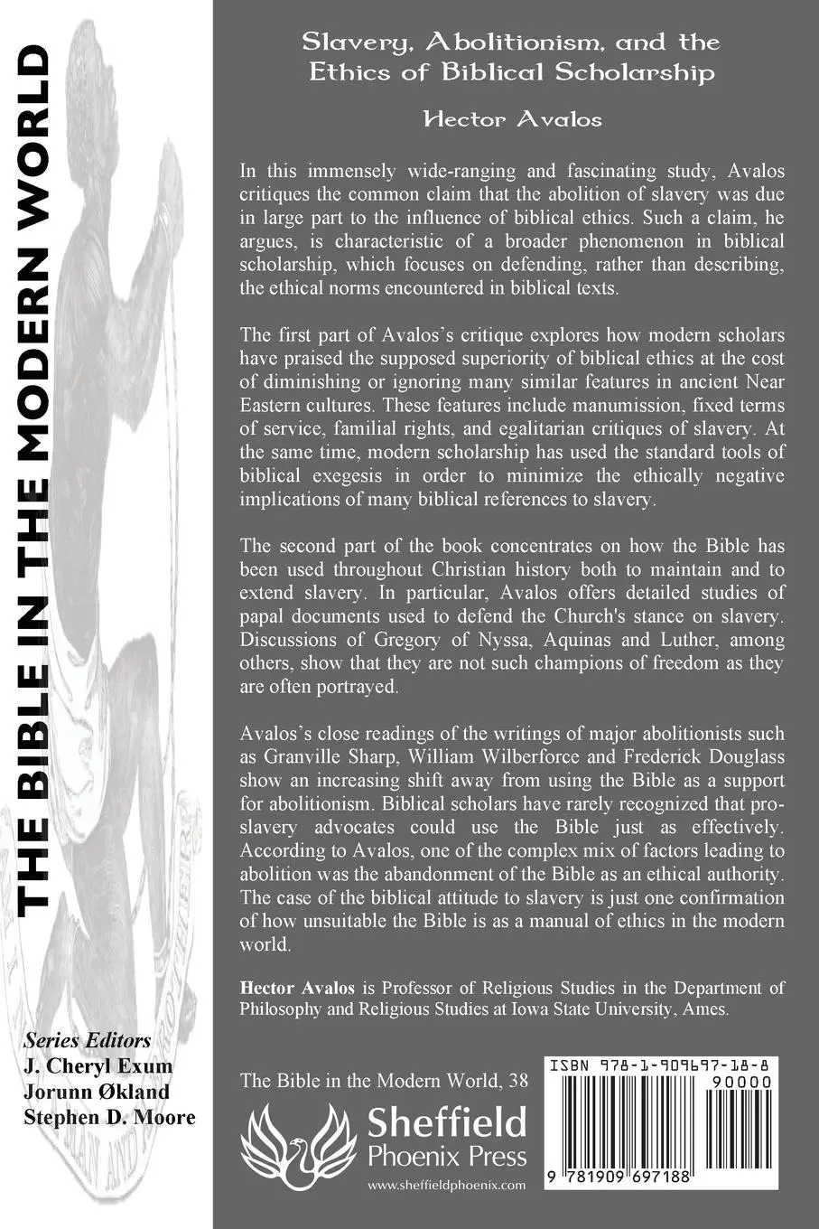 Rückseite: 9781909697188 | Slavery, Abolitionism, and the Ethics of Biblical Scholarship | Avalos
