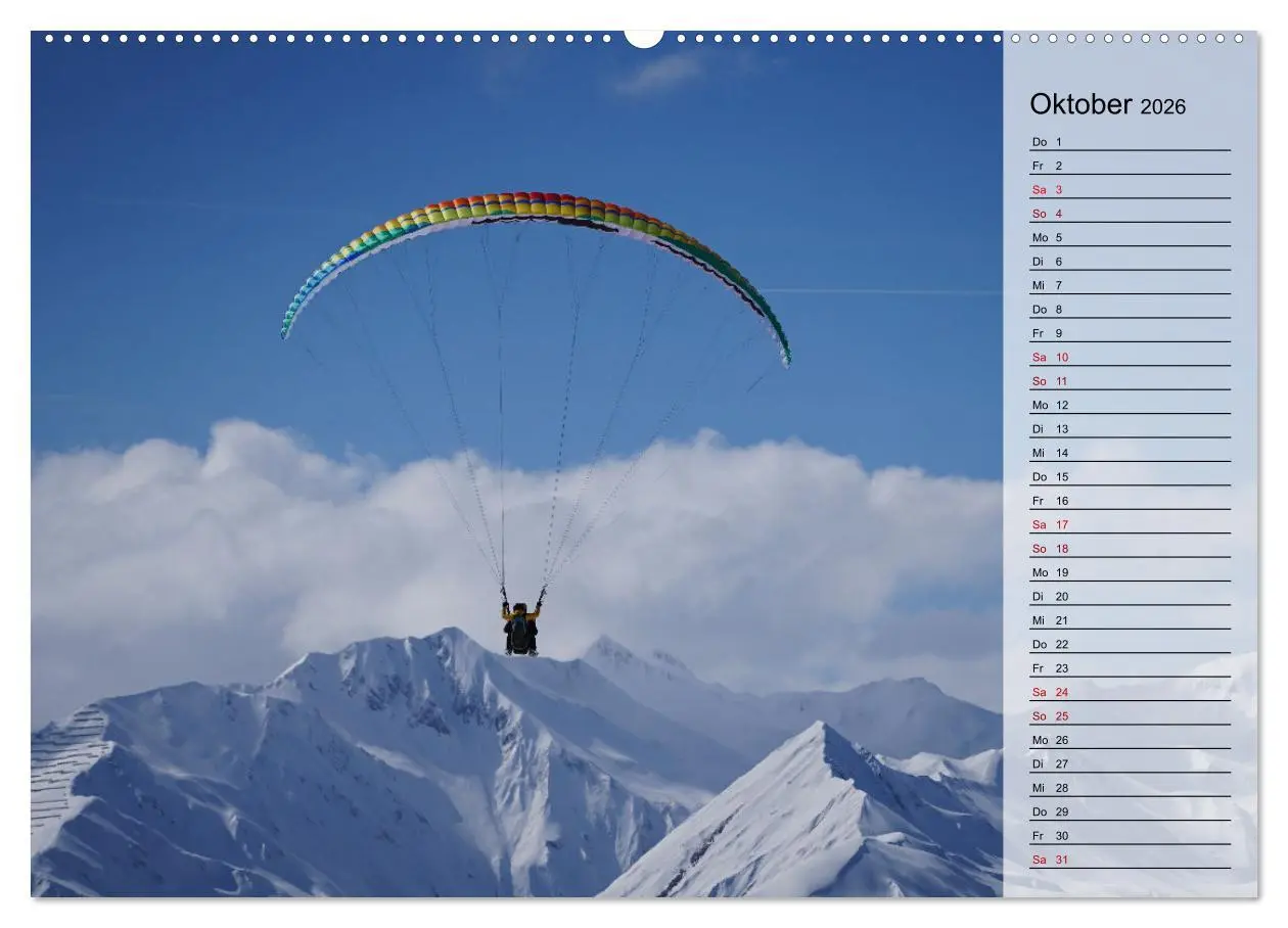 Bild: 9783457417188 | Gleitschirmfliegen in den Tuxer Alpen (Wandkalender 2026 DIN A2...