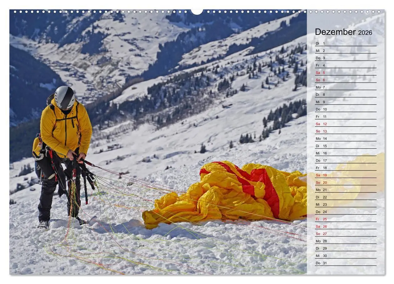 Bild: 9783457417188 | Gleitschirmfliegen in den Tuxer Alpen (Wandkalender 2026 DIN A2...