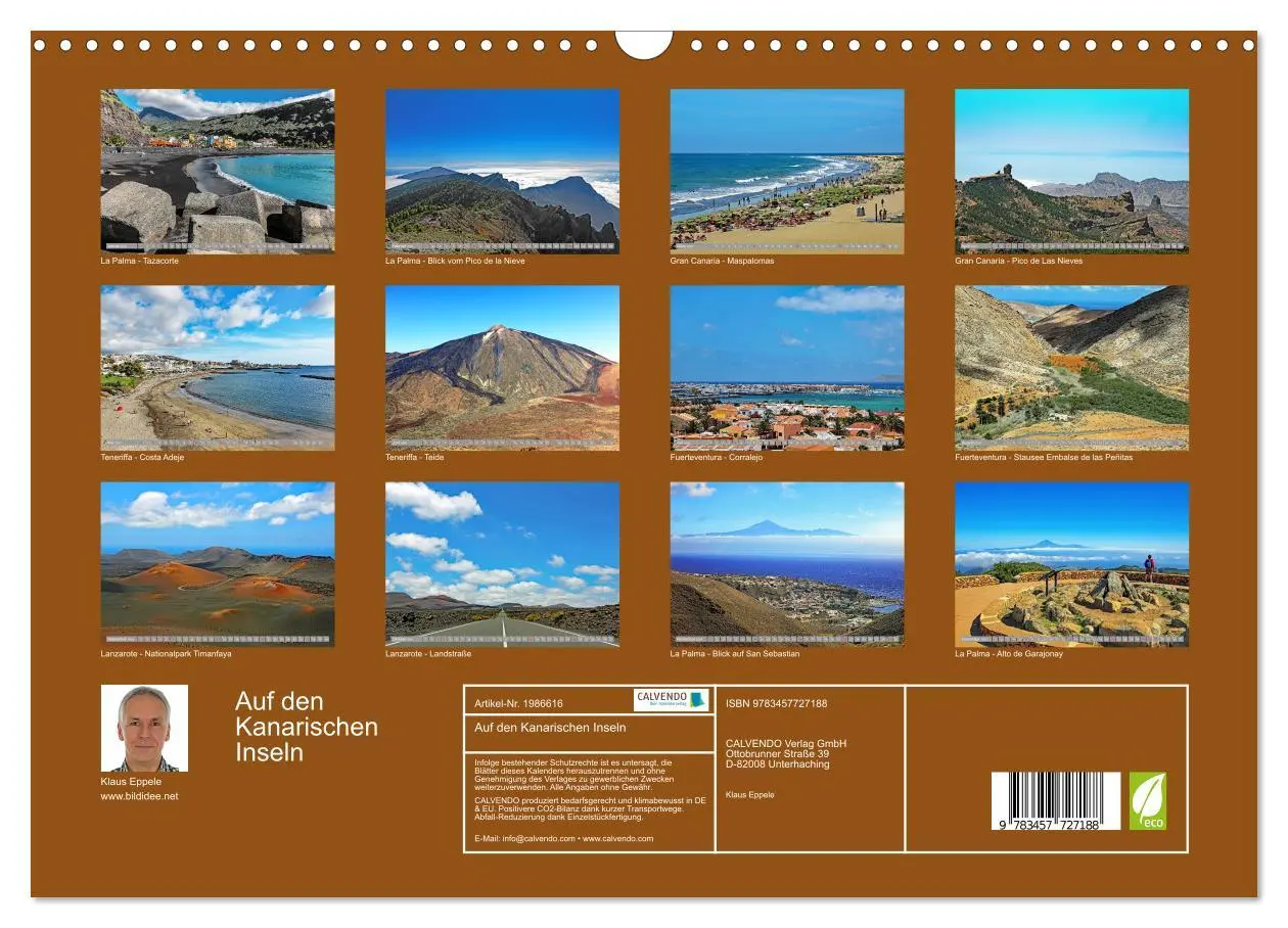 Bild: 9783457727188 | Auf den Kanarischen Inseln (Wandkalender 2026 DIN A3 quer),...