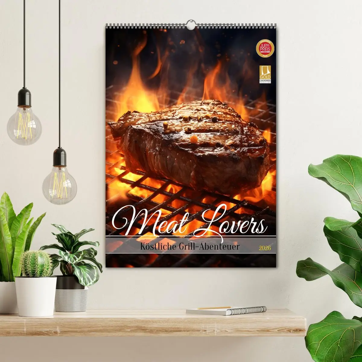 Bild: 9783516297188 | Meat Lovers - Köstliche Grill Abenteuer (Wandkalender 2026 DIN A2...