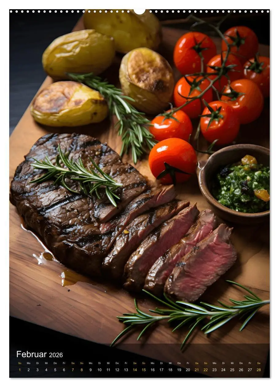 Bild: 9783516297188 | Meat Lovers - Köstliche Grill Abenteuer (Wandkalender 2026 DIN A2...