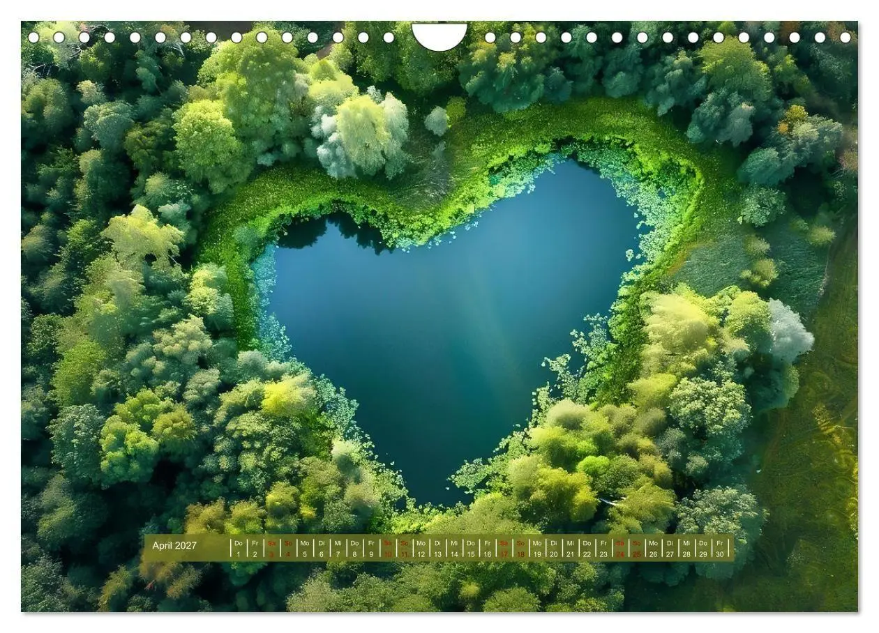 Bild: 9783569077188 | Mit dem Herzen der Natur (Wandkalender 2027 DIN A4 quer), CALVENDO...
