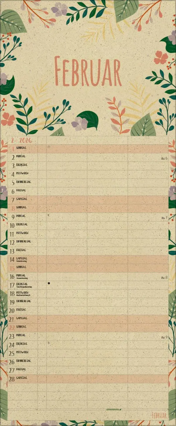 Bild: 9783731887188 | Natural Art Timer für 2 Graspapier 2026 | Korsch Verlag | Kalender