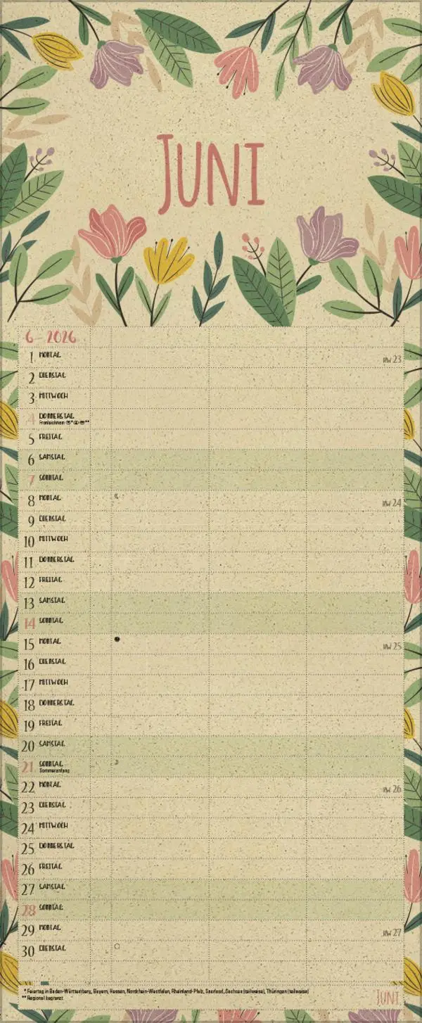 Bild: 9783731887188 | Natural Art Timer für 2 Graspapier 2026 | Korsch Verlag | Kalender